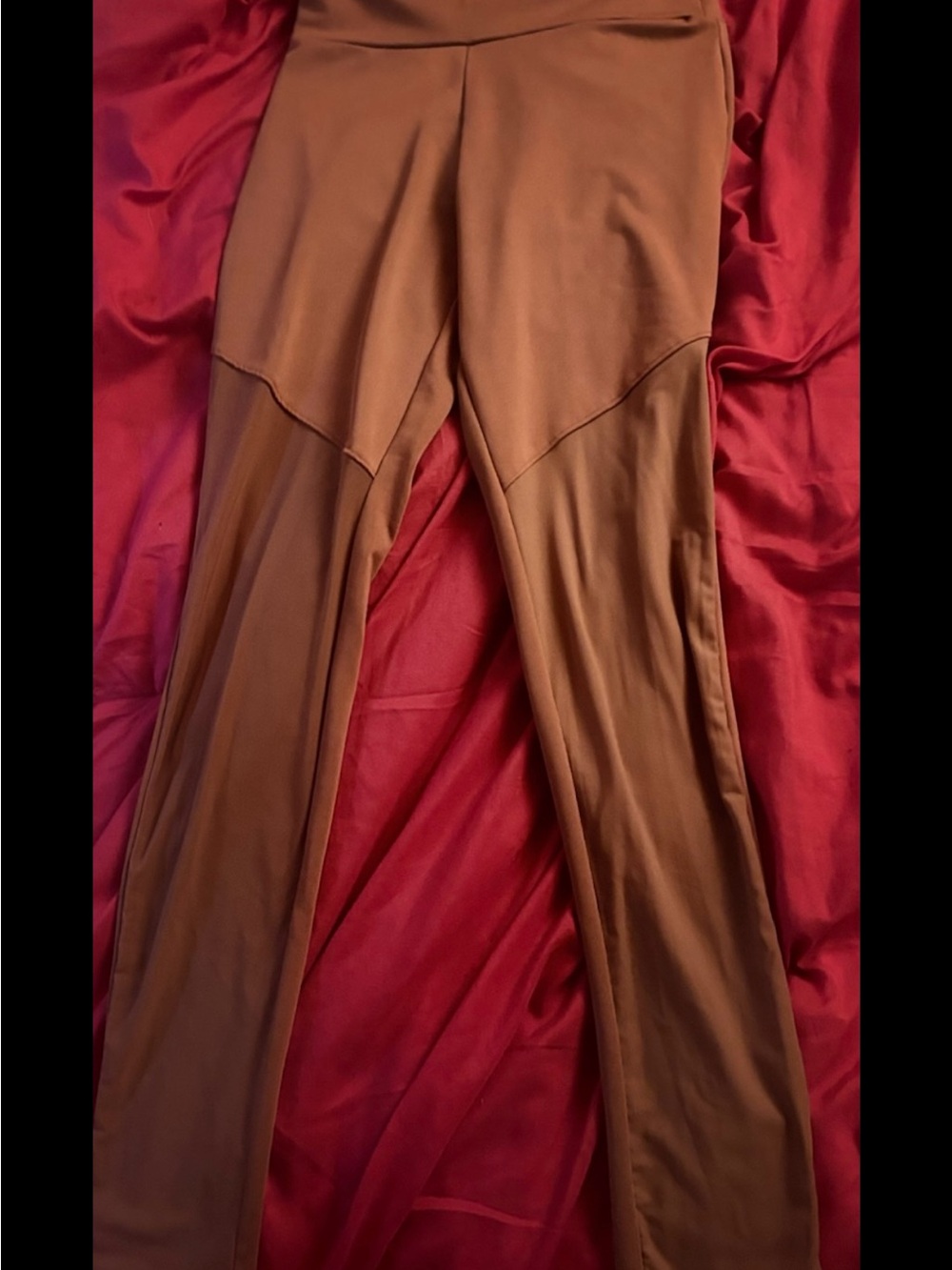 Bozzolo Brown Skinny High-Waist Performance Leggings